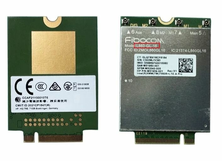 Модем Fibocom L860-GL-16 Cat16 с USB переходником и антеннами