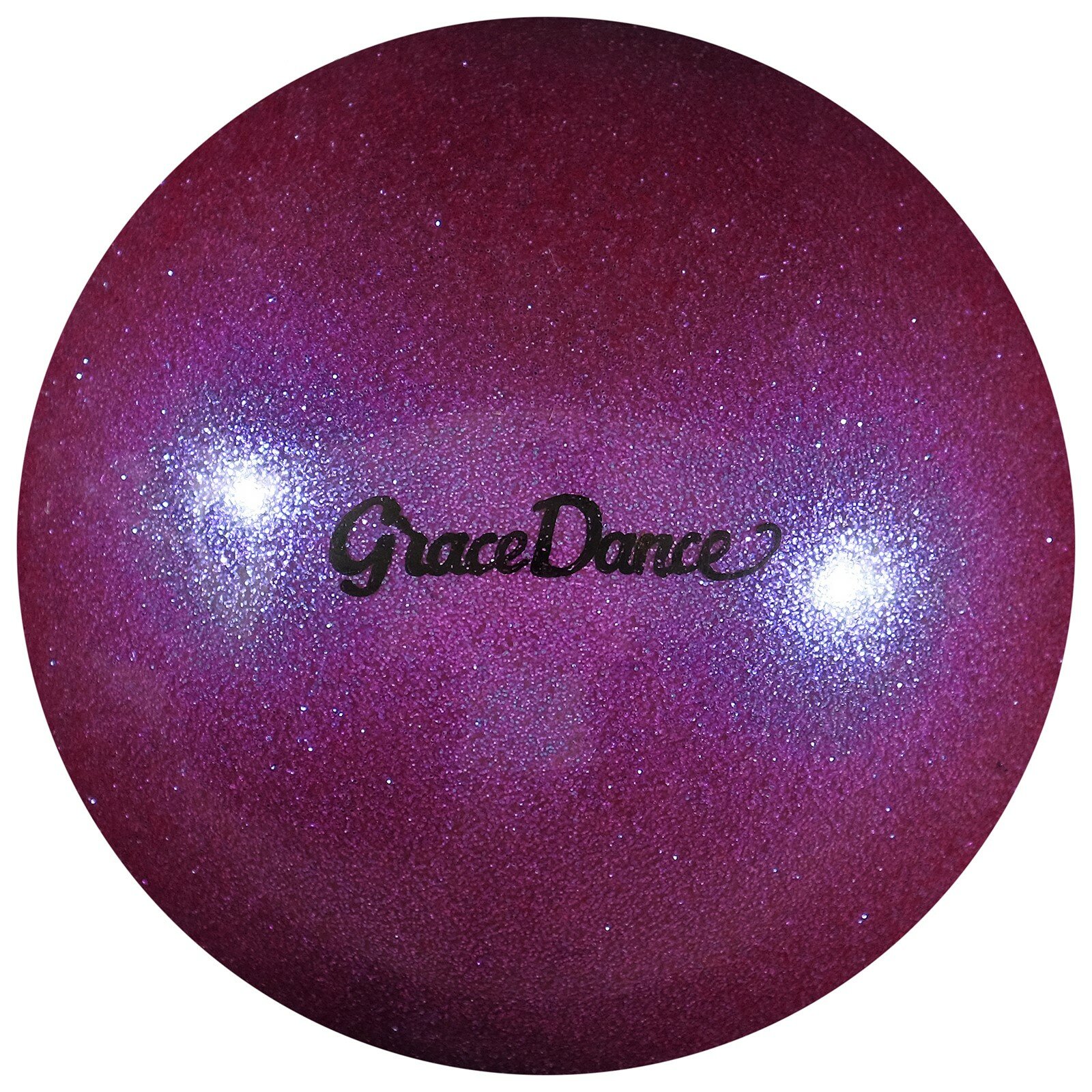 Мяч для художественной гимнастики Grace Dance блеск, 16,5 см, 280 г, цвет сиреневый