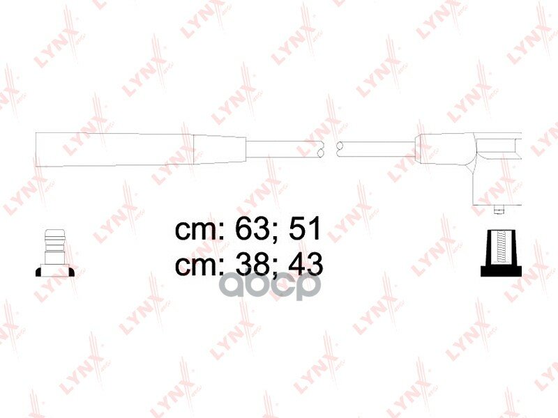 К-кт проводов! Lada 2108i-210993i/2114i-2115i 98>/Kalina 04> LYNXauto арт. SPC4610