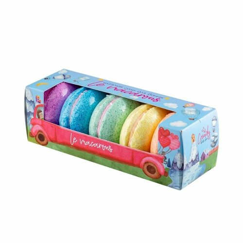 идеальные macarons Набор Laboratory KATRIN шипучей соли Le macaronc 250 г ( Пять макаронс х 50 гр) 4610013469402