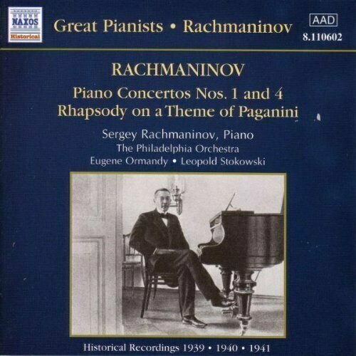 AUDIO CD RACHMANINOV: Piano Concertos Nos. 1 and 4 (Rachmaninov) (1939-1941). 1 CD крепеж no 1 для acv gq 43 gm 43