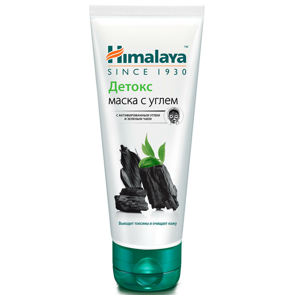 Himalaya Herbals Детокс Маска с активированным углём и зелёным чаем 75 мл, Himalaya Herbals