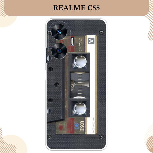 Силиконовый чехол Пленочная кассета на Realme C55 / Реалми C55 силиконовый чехол пленочная кассета на realme 12 реалми 12 плюс