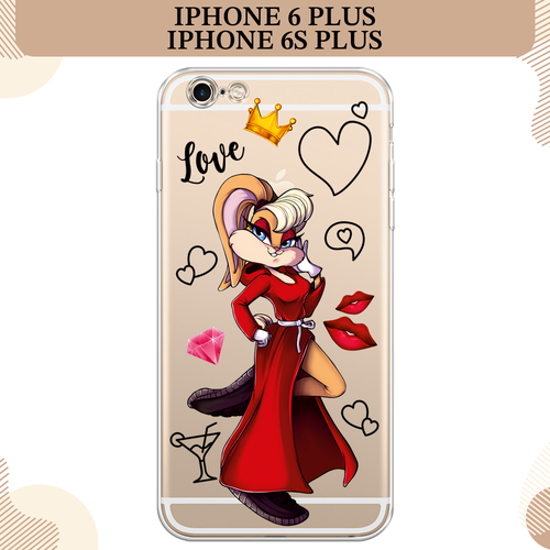 Силиконовый чехол Luxury Lola Bunny на Apple iPhone 6 Plus/6S Plus / Айфон 6 Plus/6S Plus, прозрачный