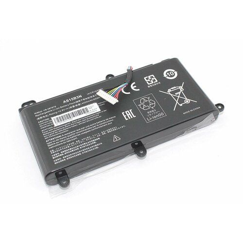 аккумуляторная батарея для ноутбука acer gx21 71 as15b3n 14 8v 5700mah черная Аккумулятор для ноутбука Acer Predator 17 G9-791 (AS15B3N) 14.8V 4400mAh OEM