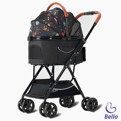 Коляска-переноска для кошек Bello, съемная, нагрузка до 20 кг