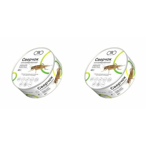 ONTO Лакомство Сверчок консервированный, 40 г, 2 уп