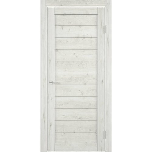 Дверное полотно глухое Бавария 16-1 200x80 см ПВХ санторини белый 5399₽