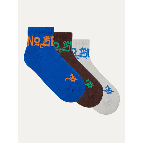 фото Носки pl storage, 3 пары, размер 40/45, коричневый, серый, синий