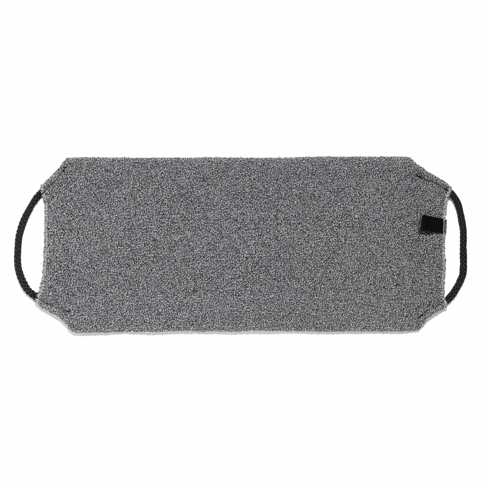 фото Мочалка-лента для мытья тела, 45х19 см, отшелушивающая, полиэстер/нейлон, серая, Unique spa