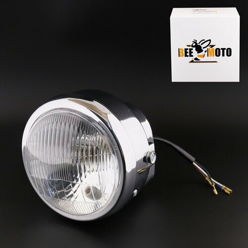Фара в сборе Alpha круглая хром BEEZMOTO 1149₽