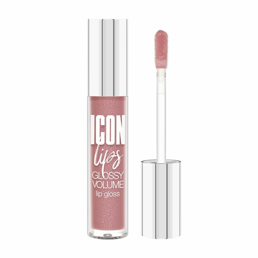 Блеск для губ LUXVISAGE ICON LIPS с эффектом объема и сияния тон 503 nude rose