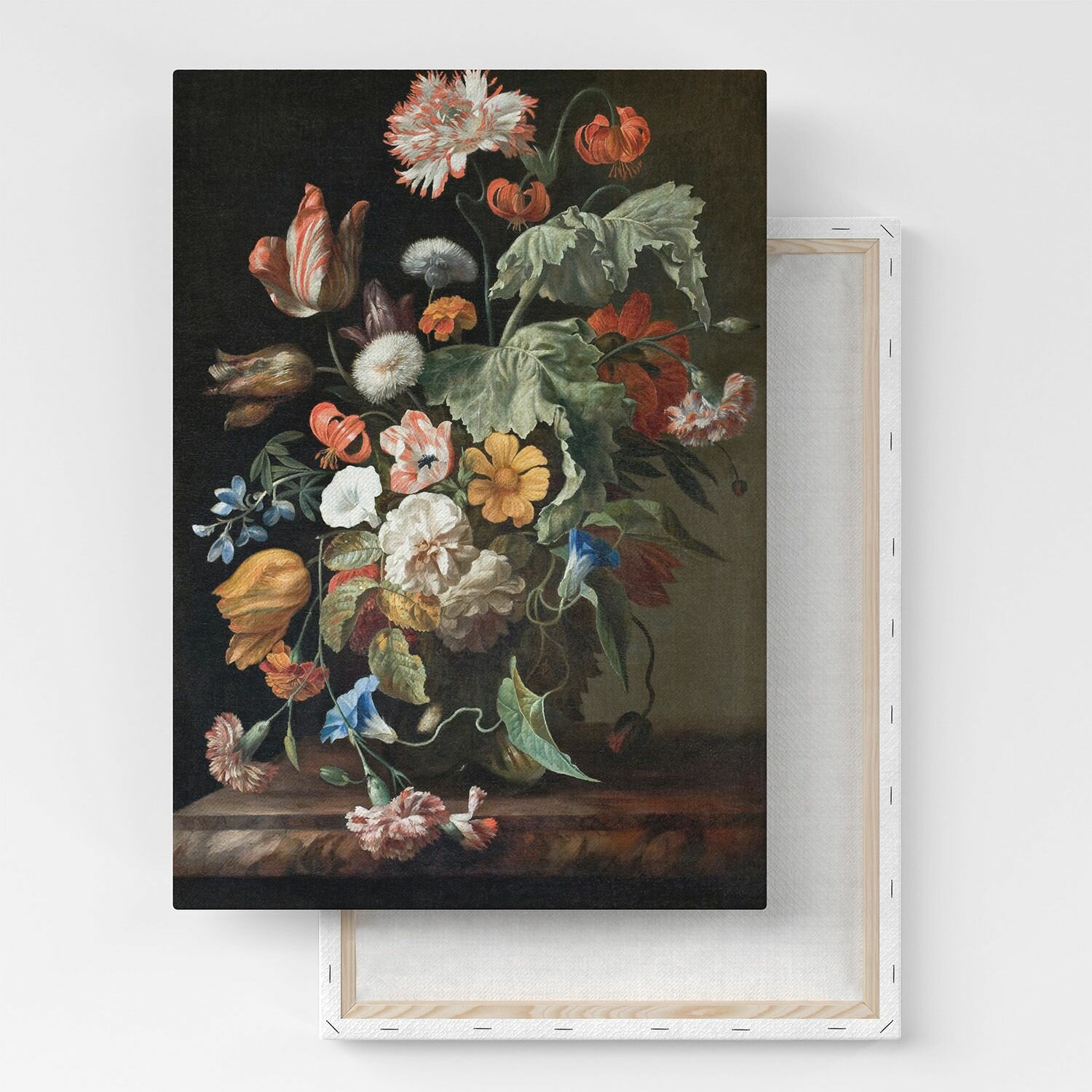 Картина на холсте, репродукция / Рашель Рюйш - Still-Life with Flowers / Размер 30 x 40 см
