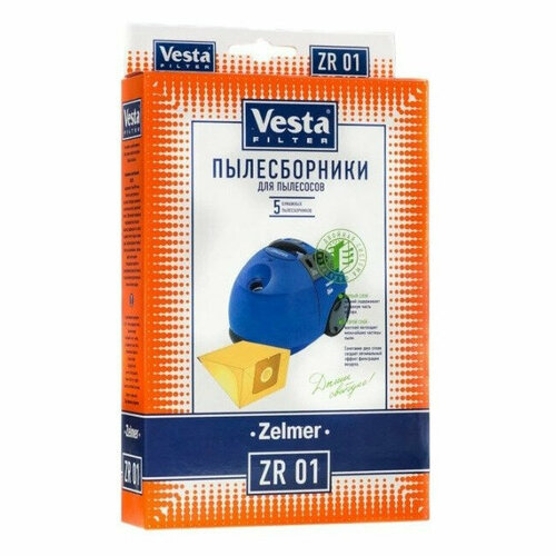 Пылесборник Vesta ZR 01 для пылесосов ZELMER тип 49.4100 (ZVCA200B) пылесборник vesta filter ph 03