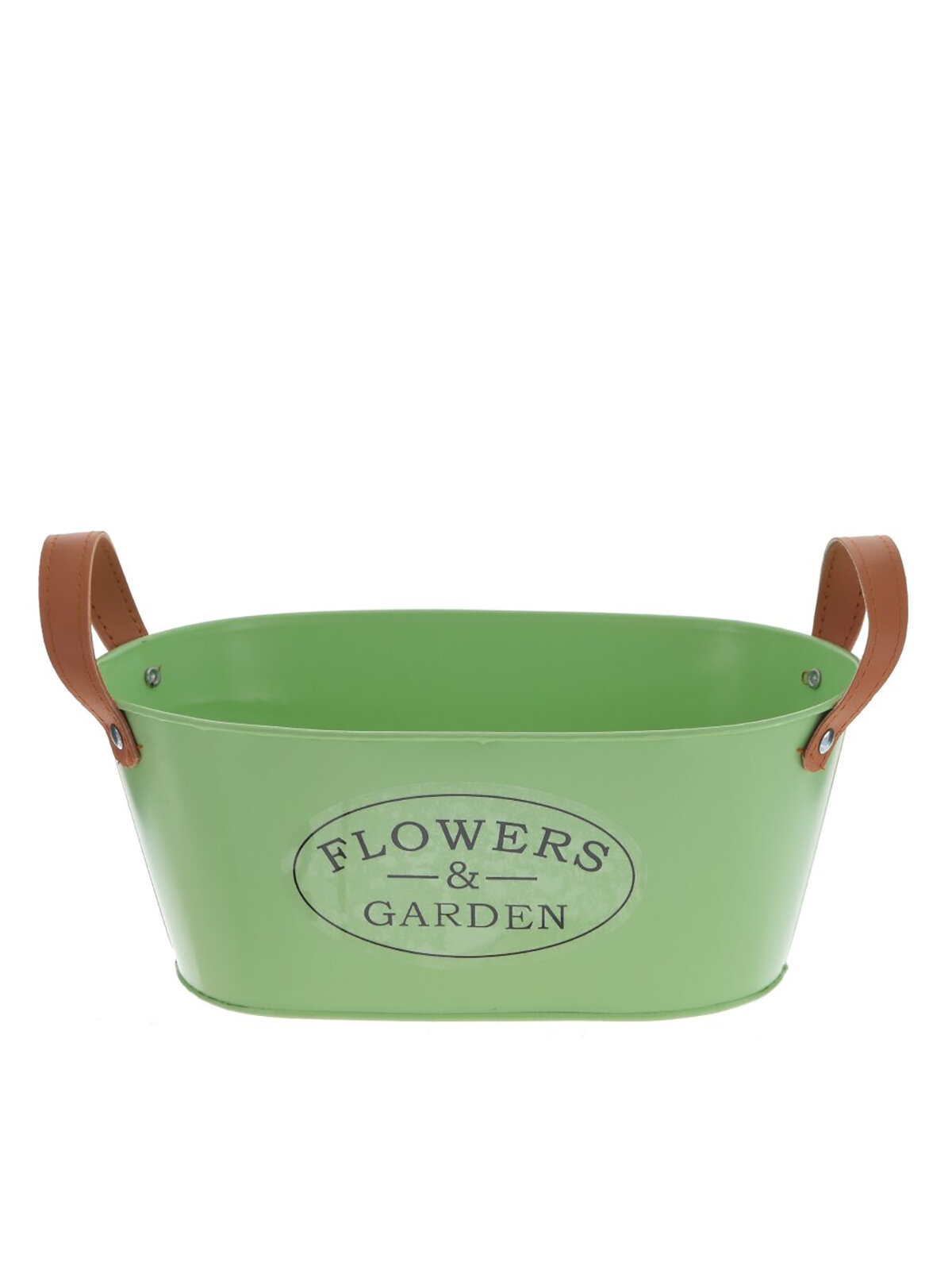 фото Кашпо с ручками Remecoclub, металлическое, 1,85 л