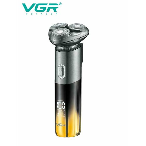 Электробритва VGR V-392, черно-золотая электробритва vgr professional v 318 черный