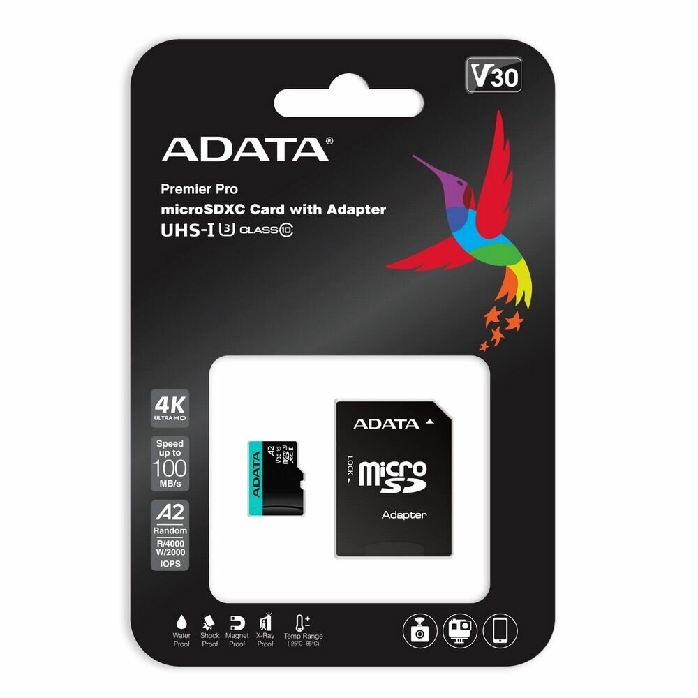 Карта памяти A-Data Micro SDXC 256GB (AUSDX256GUI3V30SA2-RA1) - фото №11