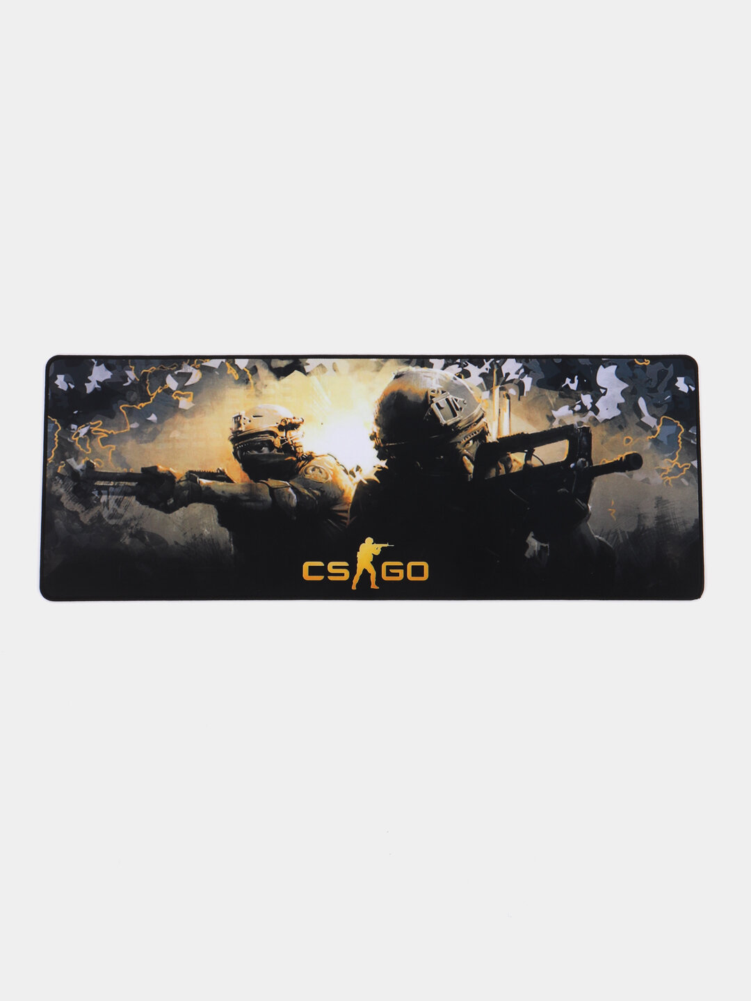 Коврик игровой для мыши и клавиатуры CS-GO (КС-ГО), Цвет Желтый