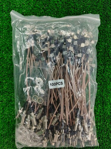 Изображение товара Пигтейл адаптер для модема ZTE F-female - TS9 угловой (F-TS9) 15см 100шт