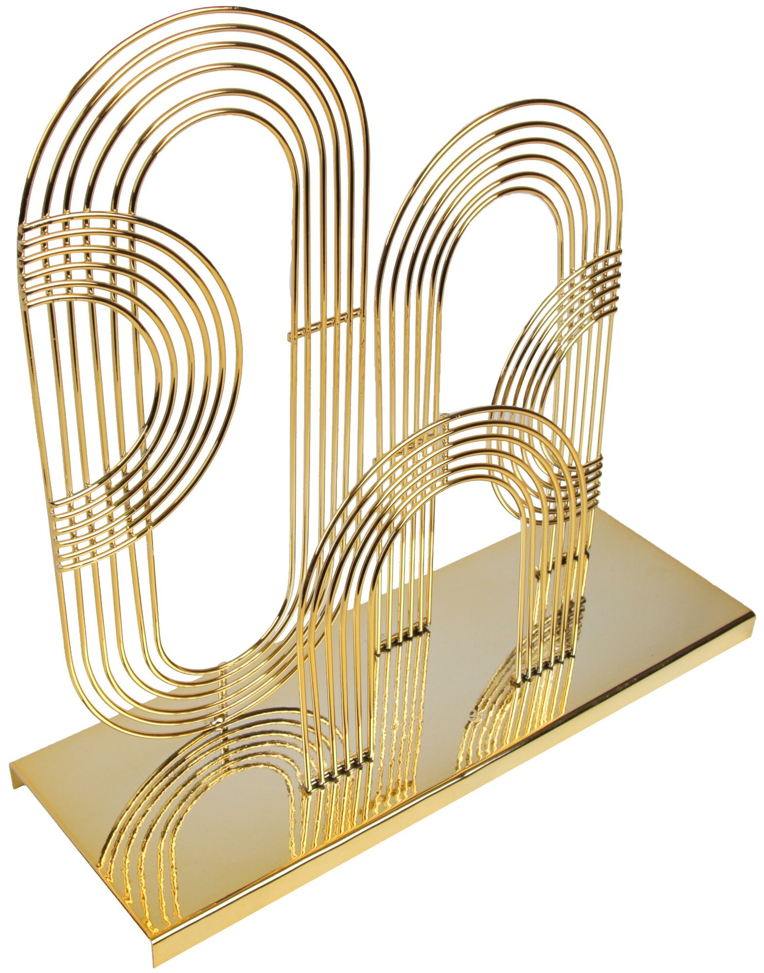 фото Панно настольное Золотые линии золотое металл 25 см