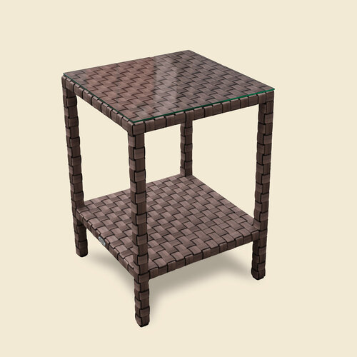 Столик плетеный из ротанга STILO, шоколад