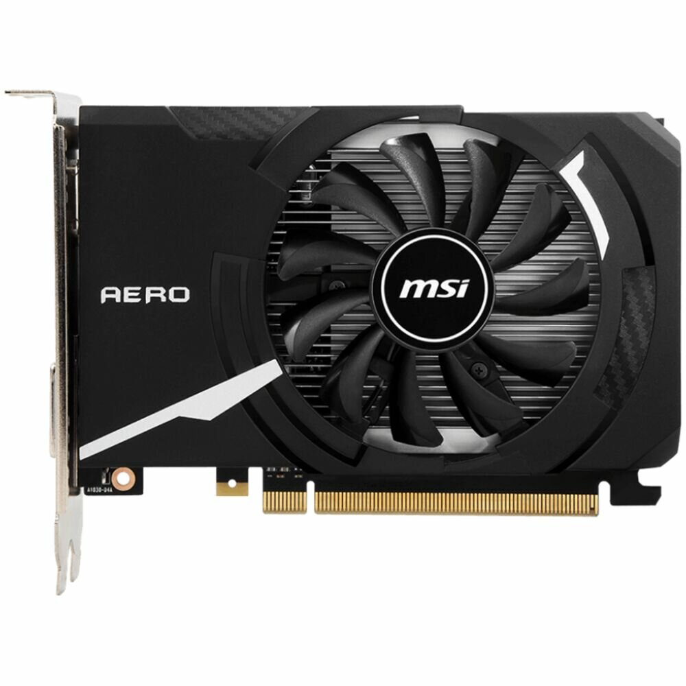 Видеокарта MSI GeForce GT 1030 4096Mb, GT 1030 Aero ITX 4GD4 OC DVI-D, HDMI Ret