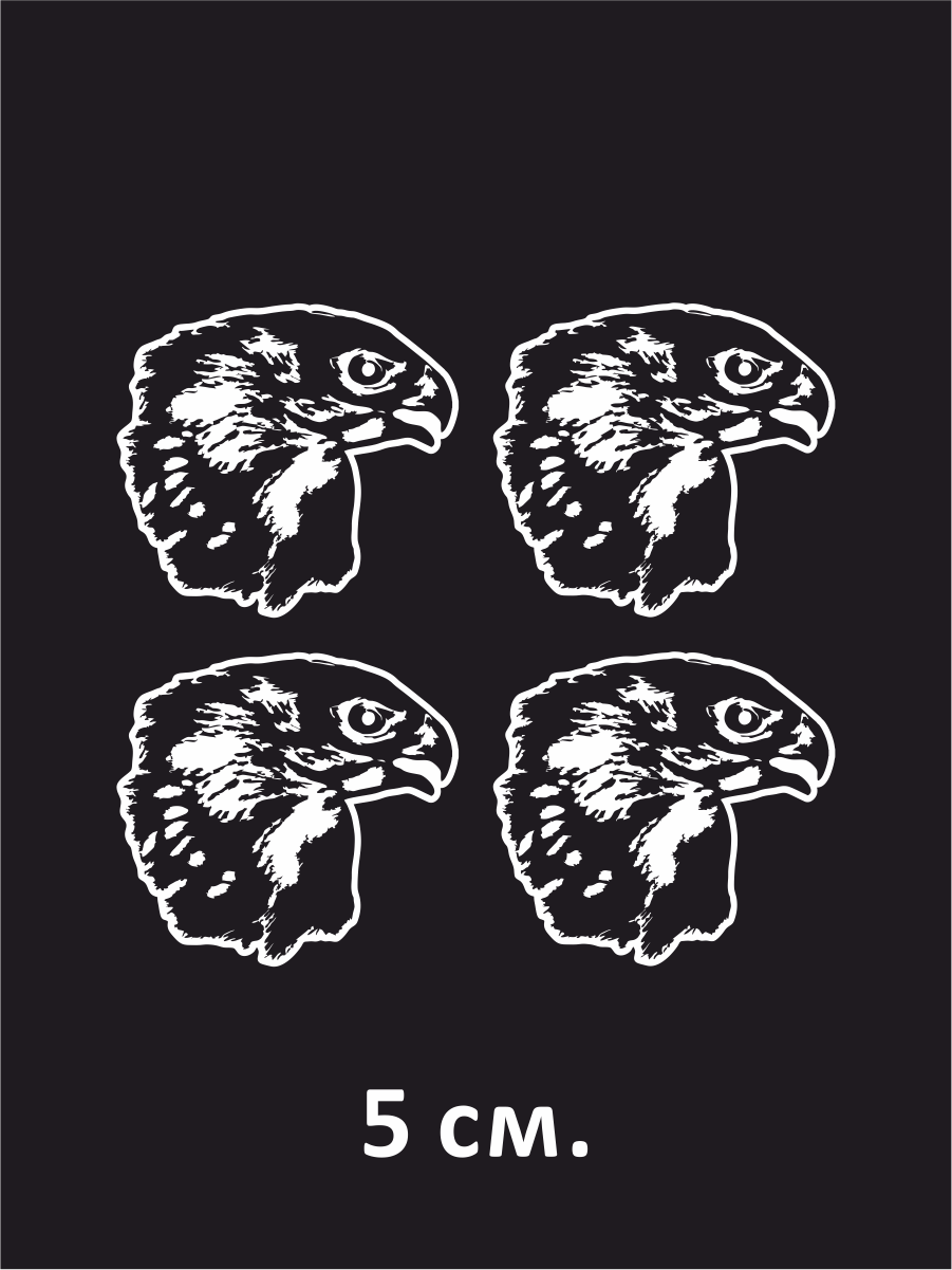 Наклейка на авто Ястреб