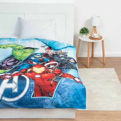 Пододеяльник детский Мстители 143х215 см 100 хлопок поплин 2270₽