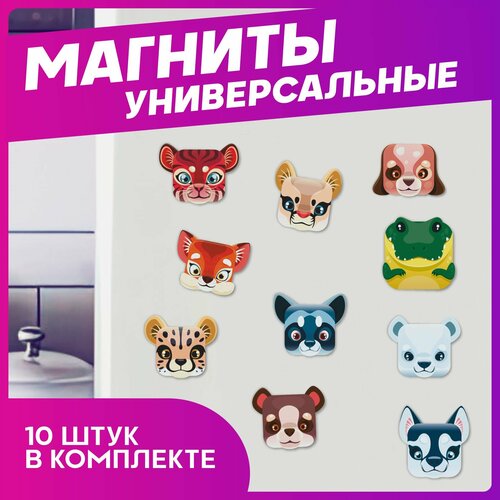 Магниты для доски детские Животные 490₽