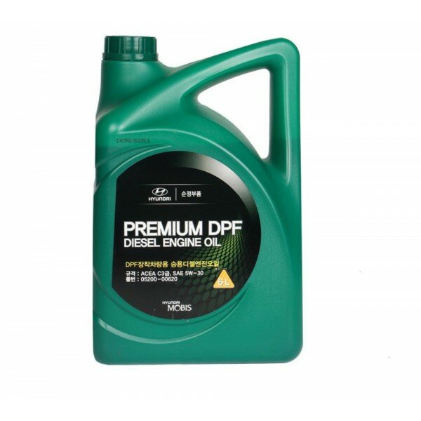 Hyundai Масло моторное Hyundai PREMIUM DPF diesel engine oil 5W30 6л