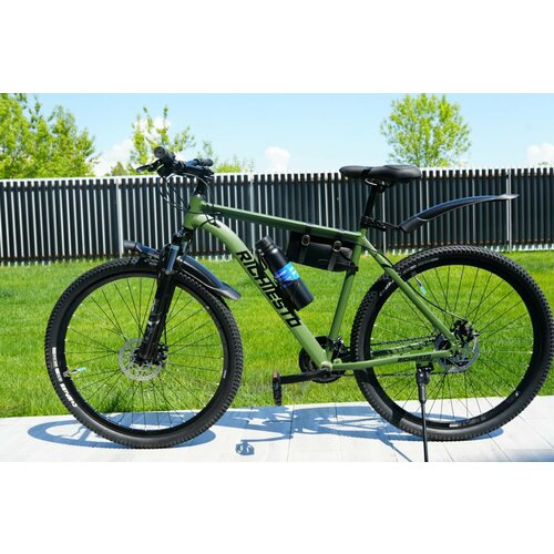 Велосипед 275 Richiesto алюминиевая рама 195 Горный ВзрослыйПодростковый Лёгкий зеленый матовый 26100₽