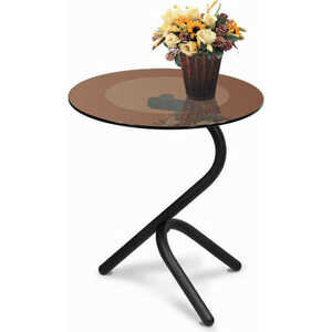 фото Стол журнальный Мебелик Дуэт 5 черный, тонированное (357)