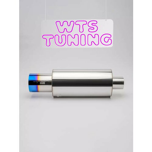 Глушитель HKS Hi Power, спортивный тюнинг выхлоп банка, 76мм