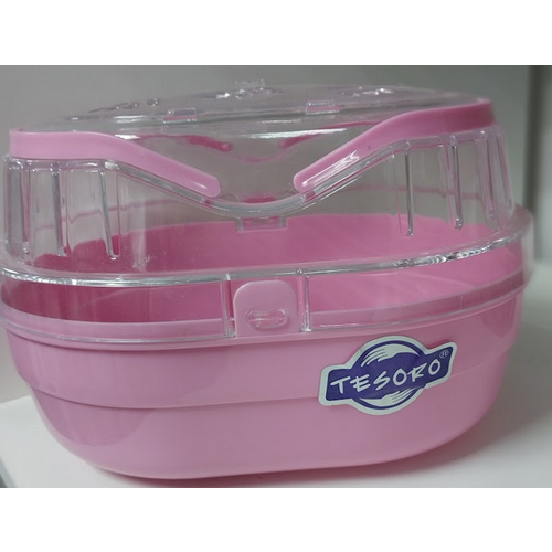 Tesoro Переноска для грызунов розовая 850₽