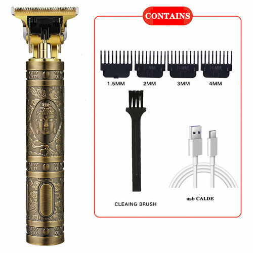 Электрическая машинка для стрижки Avola с ножом из золотой стали и гальваническим покрытием в виде головы Будды ABS 48800₽