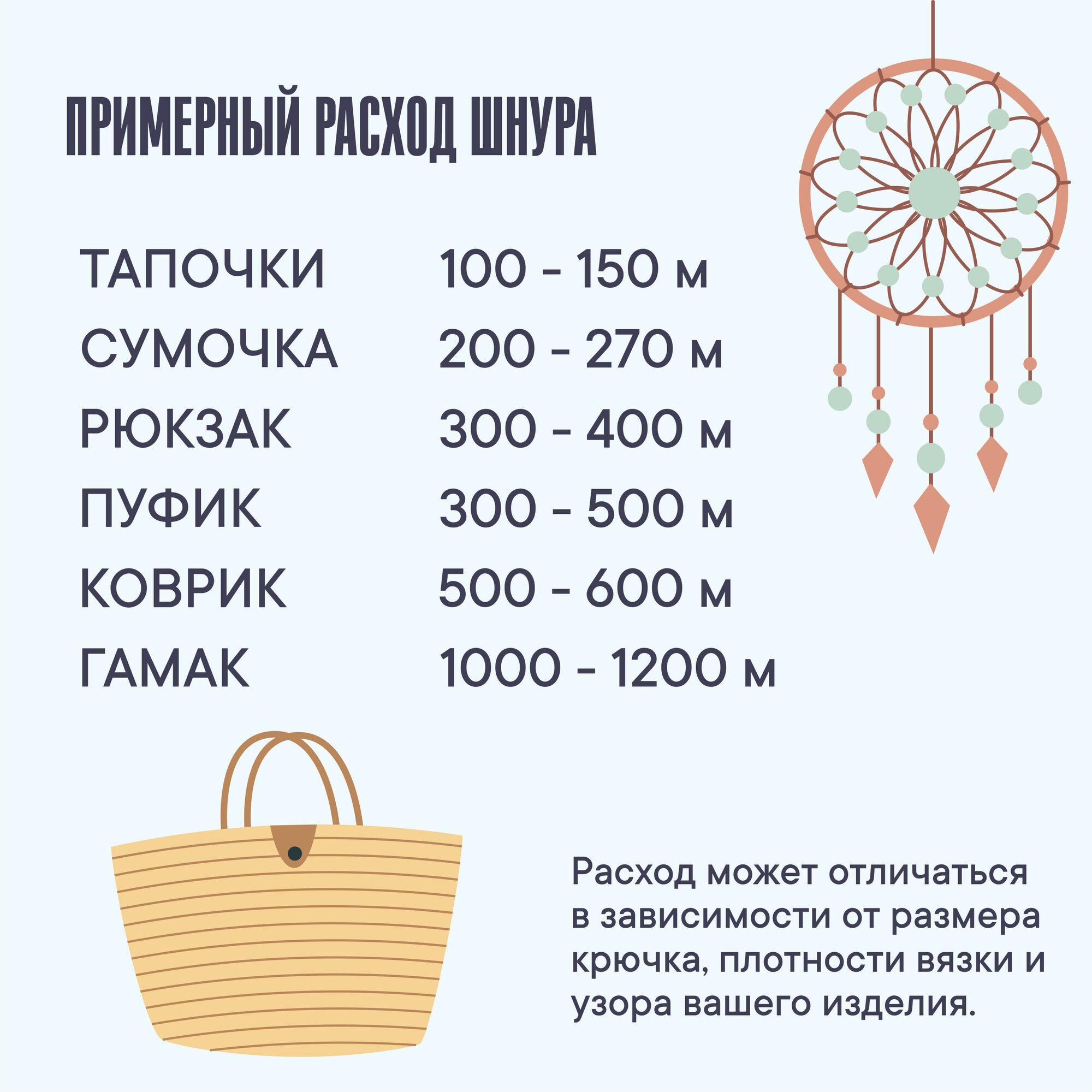 Simple Soft Шнур для вязания рукоделия без сердечника 4мм 200м красный — фото 1