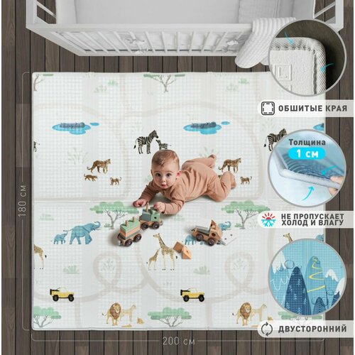 Коврик детский для ползания 180x200 MIKMEL Premium 