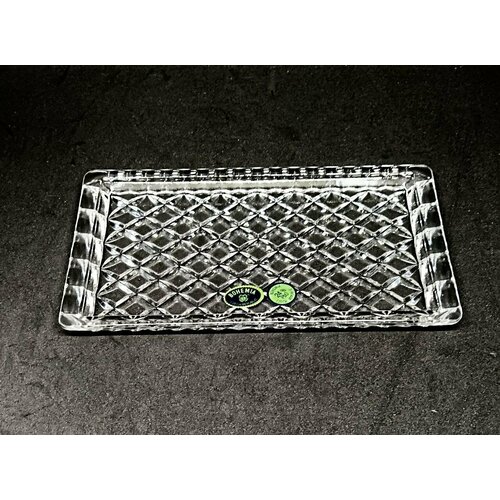 Хрустальная тарелка для холодных и горячих блюд Богемия