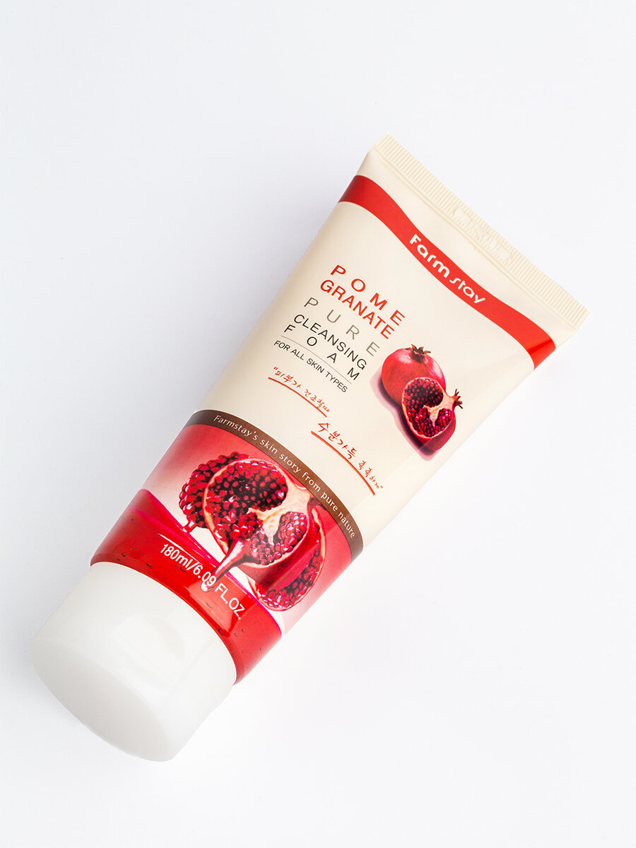 FarmStay Pomegranate Pure Cleansing Foam Очищающая пенка с экстрактом граната, 180мл, Корея — фото 1