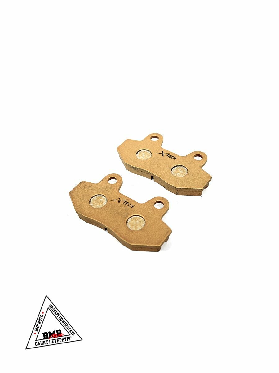 Колодки задние тормозные дисковые для мотоцикла TTR 250 BSE KAYO MOTOLAND Передние питбайк X-TECH медь с кевларом — фото 1