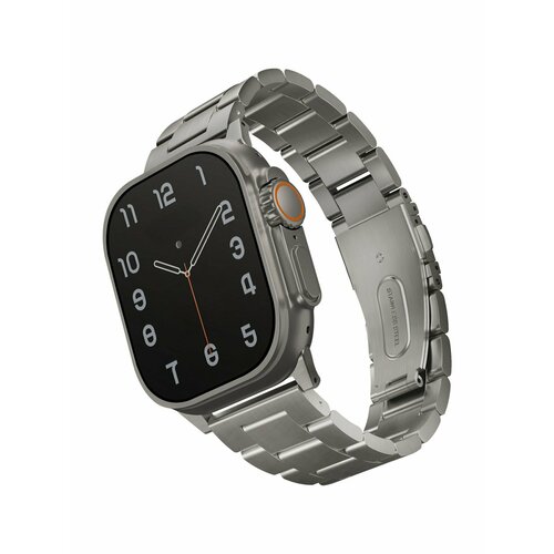 Ремешок браслет Uniq OSTA Steel Strap для Apple Watch 42/44/45/49 мм, цвет Серебристый (49MM-OSTASIL) серебристый, размер L (запястье 160–180 мм), XS (запястье 120–135 мм), XXL (запястье более 200 мм), М (запястье 150–160 мм)