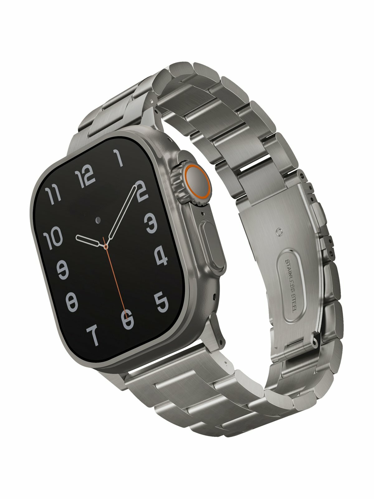 Ремешок браслет Uniq OSTA Steel Strap для Apple Watch 46/44/45/49 мм, цвет Серебристый (49MM-OSTASIL)