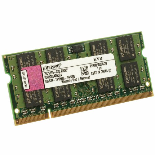 Модуль памяти NBook SO-DDR2 2048Mb 800Mhz Kingston KVR800D2S62G 881₽