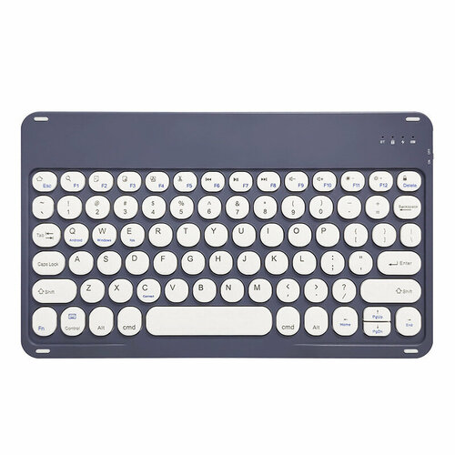 Клавиатура мышь Bluetooth круглая в шляпе фиолетово-серая 799₽
