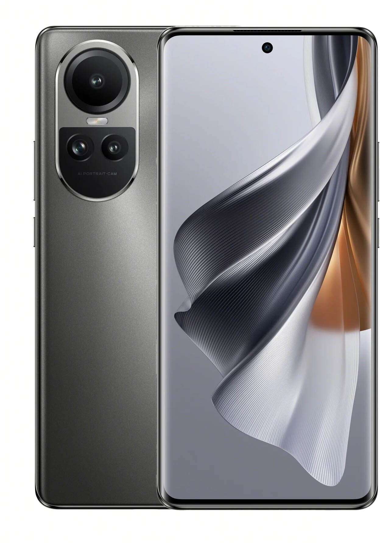 Смартфон OPPO Reno10 5G 8/256 ГБ , Ростест, Dual nano SIM, серебристо-серый