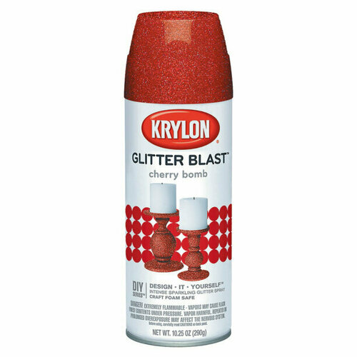 Краска KRYLON с эффектом мерцания Glitter Cherry Bomb красный 1025 OZ 290гр 545₽