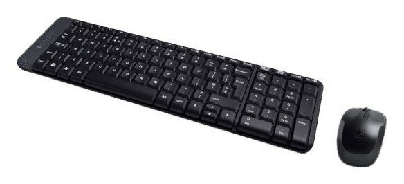 Клавиатура + мышь Logitech MK220 (Ru layout) клав: черный мышь: черный USB беспроводная (920-003169)