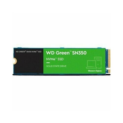 Твердотельный накопитель WD SSD Green SN350 NVMe 500GB M2 WDS500G2G0C 3699₽
