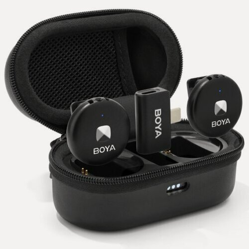 Изображение товара Беспроводной микрофон Boya OMIC-U-B двухканальный 2,4 ГГц