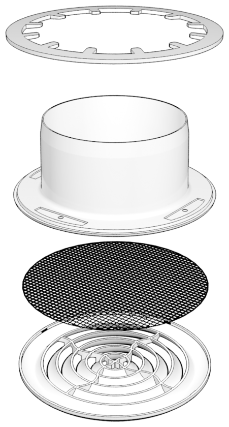 Диффузор 20DK Ф200мм ЭРА — фото 1